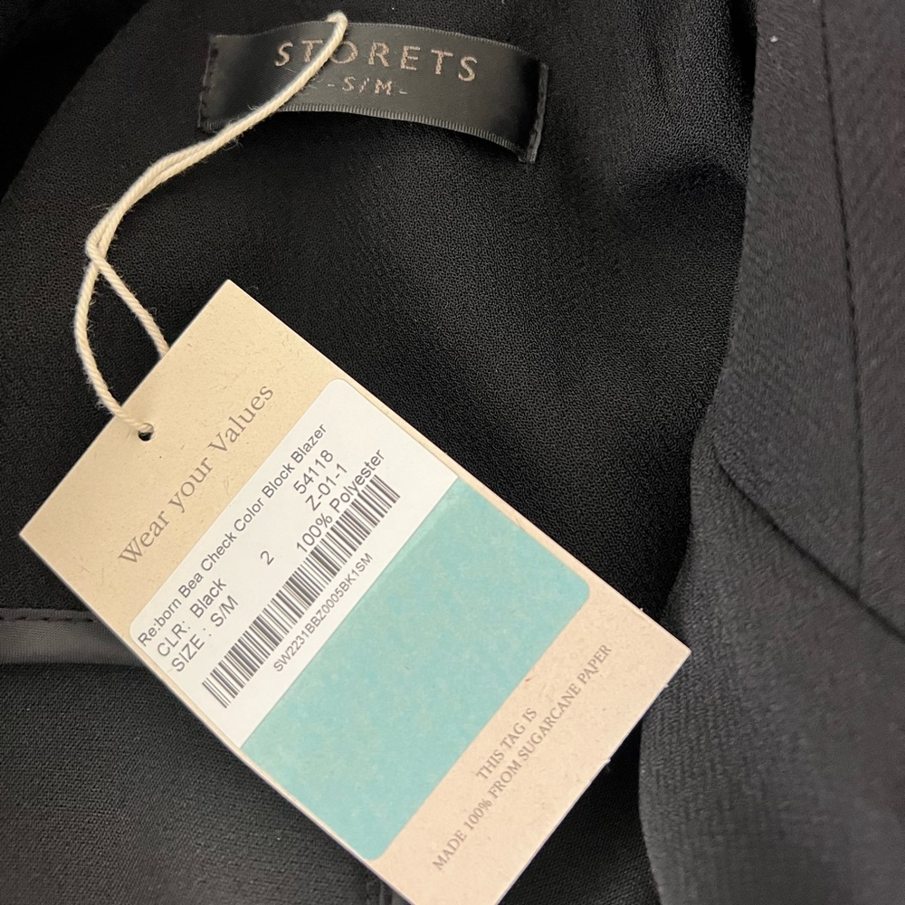 Storets - Re:Born Bea Check Color Block Blazer - image 4